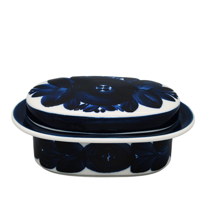 Arabia Anemone Jar with Lid, vintage can Arabia