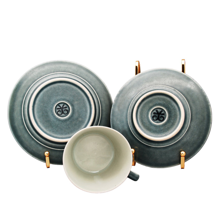 J.H. Quistgaard Azur Tea Cup Trio, vintage Cup, Soucer & plate Quistgaard