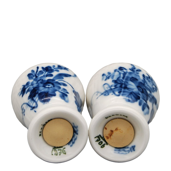 Royal Copenhagen Blue Flower Salt and Pepper Shaker, vintage salt and pepper Royal Copenhagen