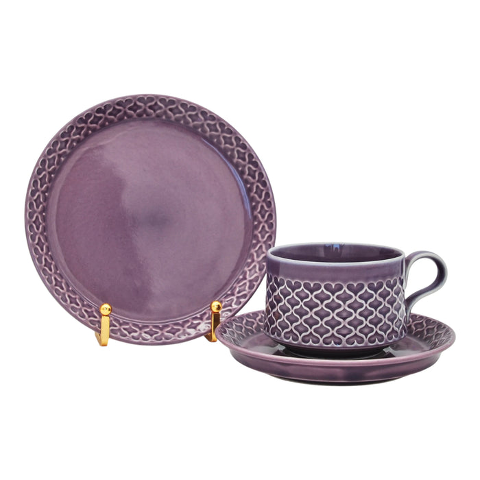 J.H. Quistgaard Cordial Palet Tea Cup purple, vintage tea cup Quistgaard Cordial Palet