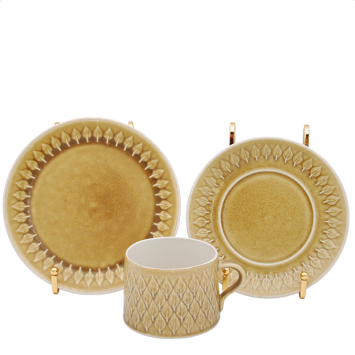 J.H. Quistgaard Relief Tea Cup Trio, vintage Cup, Soucer & plate Quistgaard