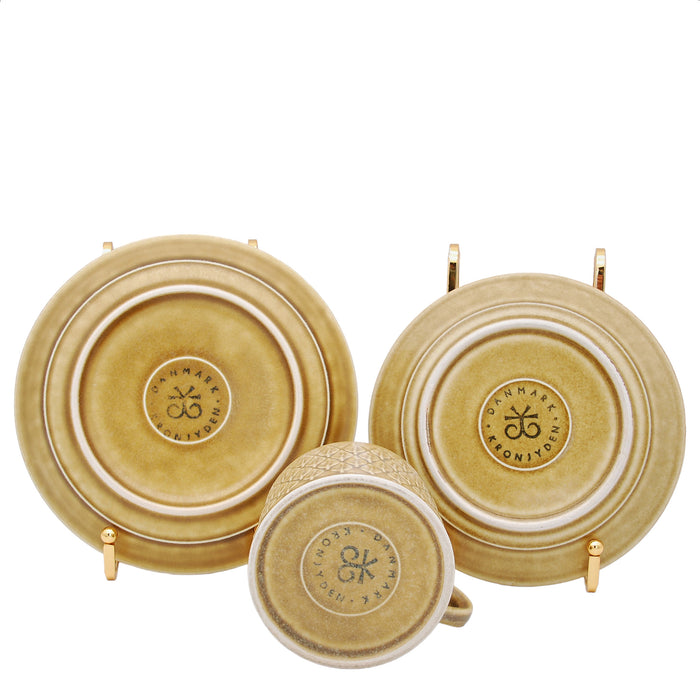 J.H. Quistgaard Relief Tea Cup Trio, vintage Cup, Soucer & plate Quistgaard