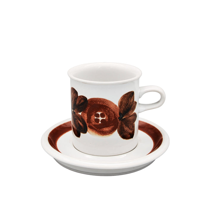 Arabia Rosmarin Coffee Cup & Saucer 0,15 l, vintage Coffee cup Arabia