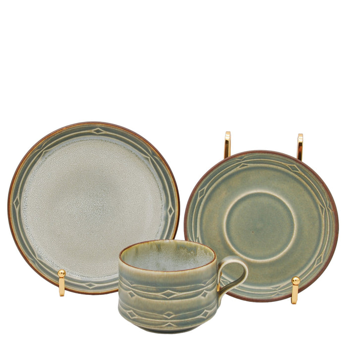 J.H. Quistgaard Rune Tea Cup Trion, vintage Cup, Soucer & plate Quistgaard