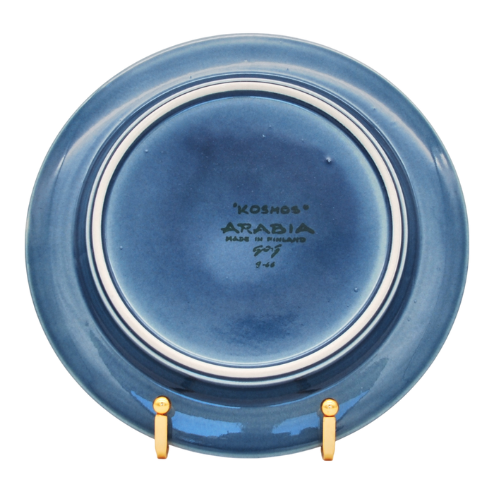 Arabia Blue Kosmos Plate Ø 20cm, vintage Plate Arabia