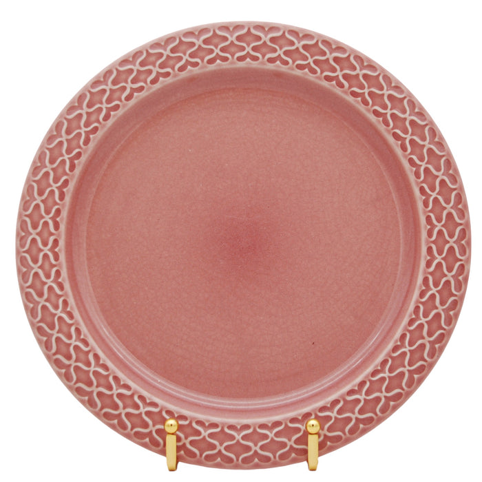 J.H. Quistgaard Cordial Palet Plate pink Ø 24cm, vintage